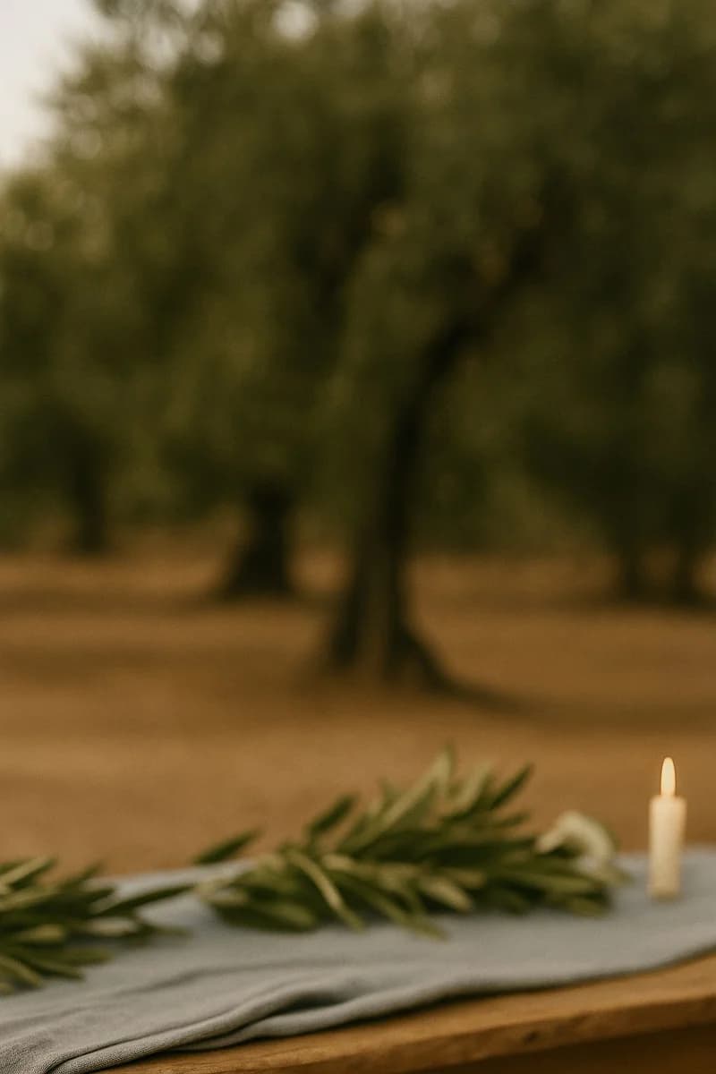 Olive grove background
